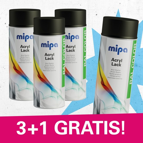Mipa lackspray ral - ral, 9005