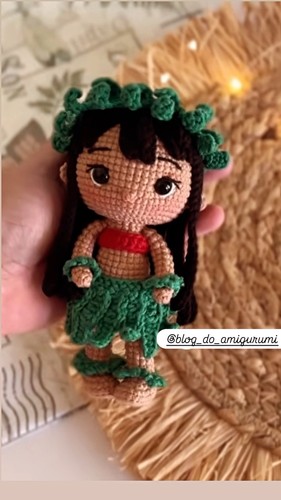 Lilo häkelpuppe handarbeit - lilo,