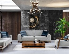 Zierlich Sofa 3-Sitzer Grau