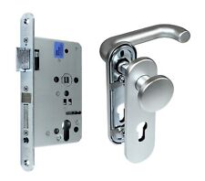 Paniktür Stahltür / FH Tür Set Beschlag ( ein. Knauf ) + FH Panikschloss DIN L