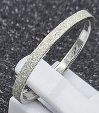 Sterling Silber 925 Ring schlicht 2mm breit flachrund auch diamantiert/vergoldet