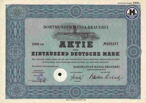 Hansa brauerei 1951 - brauerei,