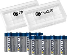 8x 1 Zelle CR123A + 2x EWANTO