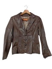 STEVEN ASHFORD Leder-Blazer