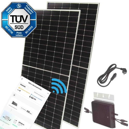 Solar balkonkraftwerk bifazial - balkonkraftwerk,
