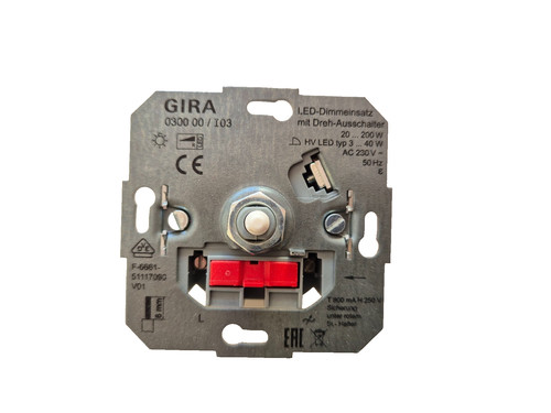 Gira led dimmereinsatz - led, mit