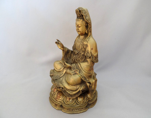 Messing figur guanyin kwan - messing,