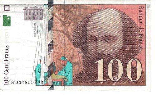 Geldschein banknote frankreich - geldschein,