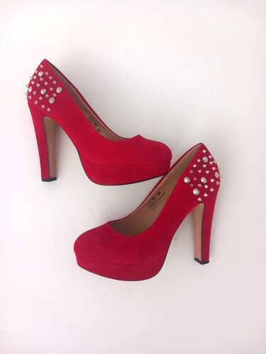 Buffalo high heels pumps rot - high, /