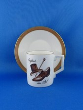 Vintage Porzellan Tasse / Mokkatasse / Sammeltasse Höchst Schuhkunst Salamander