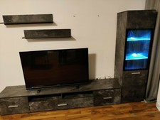 Wohnwand Anbauwand Hängeschrank Schrank Wohnzimmer Möbel 