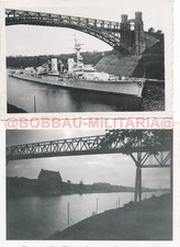 H581 Fotos Kaiser-Wilhelm Brücke Kanal Kriegsmarine Schiff Kreuzer Leipzig