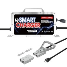 24V 30A Batterieladegerät Für Hubwagen Stapler Bodenschrubber mit Anderson Plug 