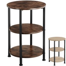 Beistelltisch holz metall rund - beistelltisch,