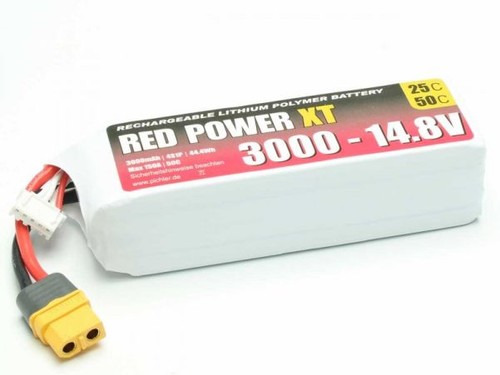 Lipo akku red power 3000 - red,