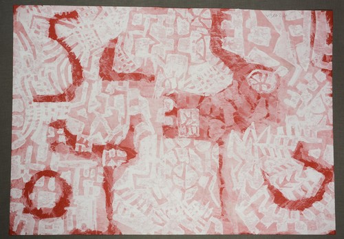 Werner bunz unikat gouache - bunz:, unikat-gouache