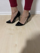 Schwarze Lackleder D'Orsay