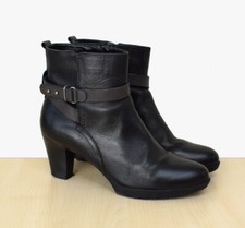 schöne PIER ONE Stiefeletten Gr. 39 schwarz echtes Leder