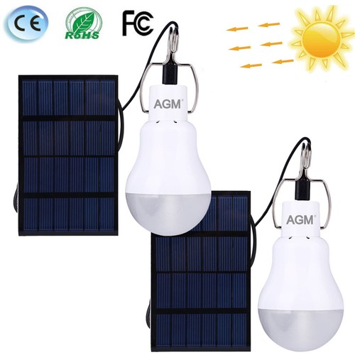 2er led solar lampe - lampe, glühbirne