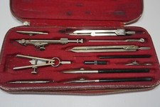 Mid Century Staedler Tradition Zirkelkasten Etui mit viel Zubehör