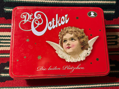 Oetker blechdose rot - dr.,