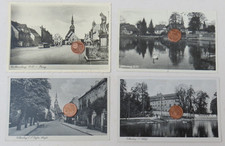 4x ungelaufene Ansichtskarten