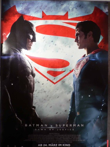 Batman superman filmposter - batman, v