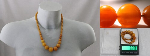 Antique amber bakelite