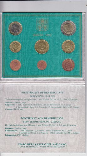 Kms kursmünzensatz vatikan - kursmünzensatz,