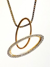 Original Swarovski seltene Collier mit Anhänger Vergoldet – alte Kollektion -18