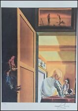 SALVADOR DALI * Gala and the....*  50 x 35 cm*signed lithograph*limited # xx/350
