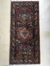 Teppich 1,55 m x 0,68 m Naturtöne 100 % Schurwolle 