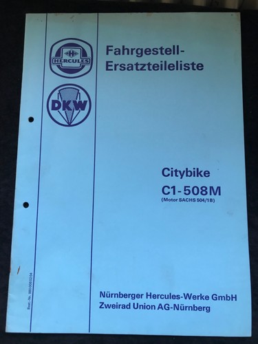 Ersatzteilliste hercules dkw - ersatzteilliste,