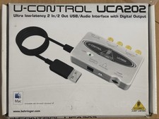 Behringer U-Control UCA202 USB Audio Interface 2-in/2-out Wie Neu OVP