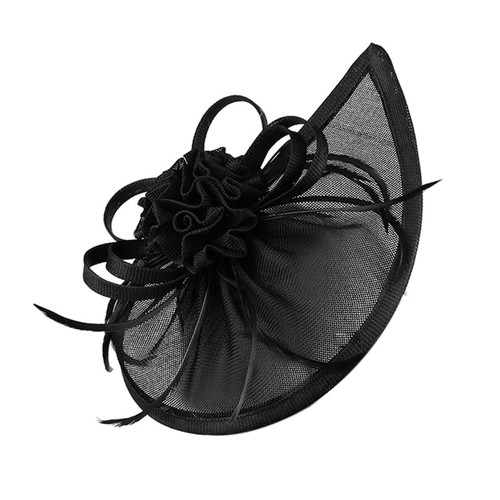 Schwarz fascinators hut - schwarz,