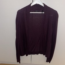 Cardigan, Feinstrick von Zero Gr 36 Bordeaux mit Cashmere 