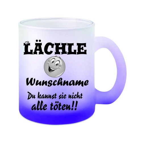Glas tasse weiß lila - , "