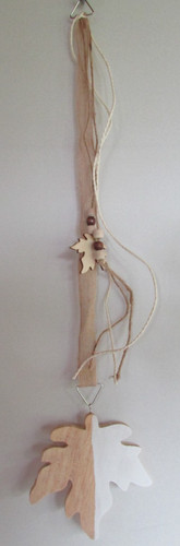 Herbst holz dekohänger blatt - herbst,