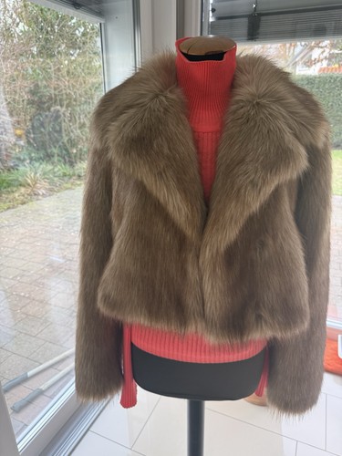 Zara fake fur jacke - fur, braun