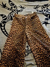 Zara trf wide leg - zara, leopard