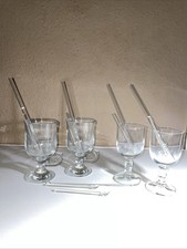 2 Gläser+Henkel,2 Weingläser+ 6Glaslöffel+4 Glashalme+Bürste