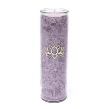 Kerze Stearin Lotus violett