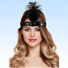 Schwarzer Kopfschmuck mit