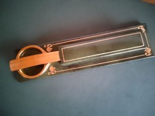 exclusives Brieföffner-Set aus Messing von Le Tanneur, Zettelhalter 15 cm