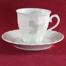 Kaffeetasse & Untertasse Eschenbach Toledo Orchidee rosa-grau