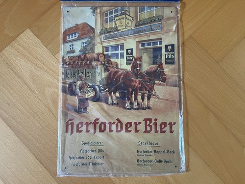 Blechschild herforder bier - blechschild,