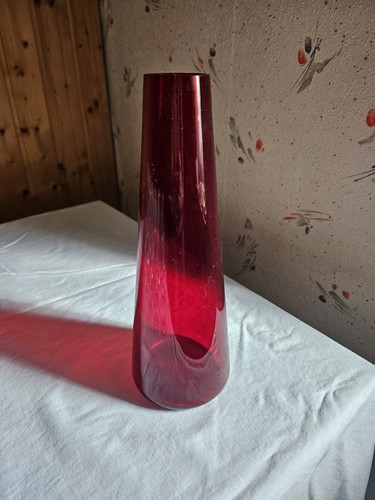Vase glas rubin rot - rubin,