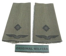 Aufschiebeschlaufen Luftwaffe Leutnant schwarz/oliv Bw Dienstgradabzeichen 
