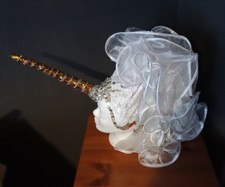 Travestie Drag Queen Unicorn  Bühnenkostüm Theater Fundus Kopfputz Haube Einhorn