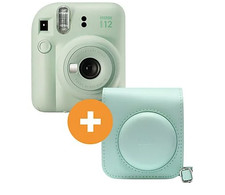 FUJIFILM INSTAX mini 12 Travel Set Sofortbildkamera, Mint Green